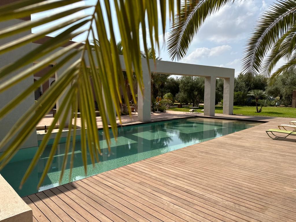 Jardin verdoyant à Marrakech